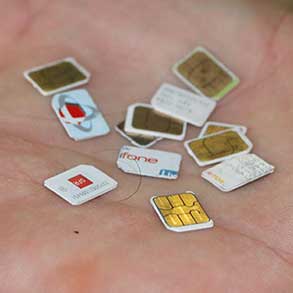 When your SIM cards mix with pocket lint, you are a seasoned traveler