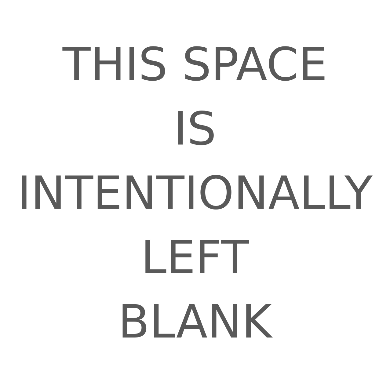 THIS SPACE IS INTENTIONALLY LEFT BLANK